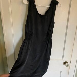 Banana Republic Black Mini Dress 100% silk